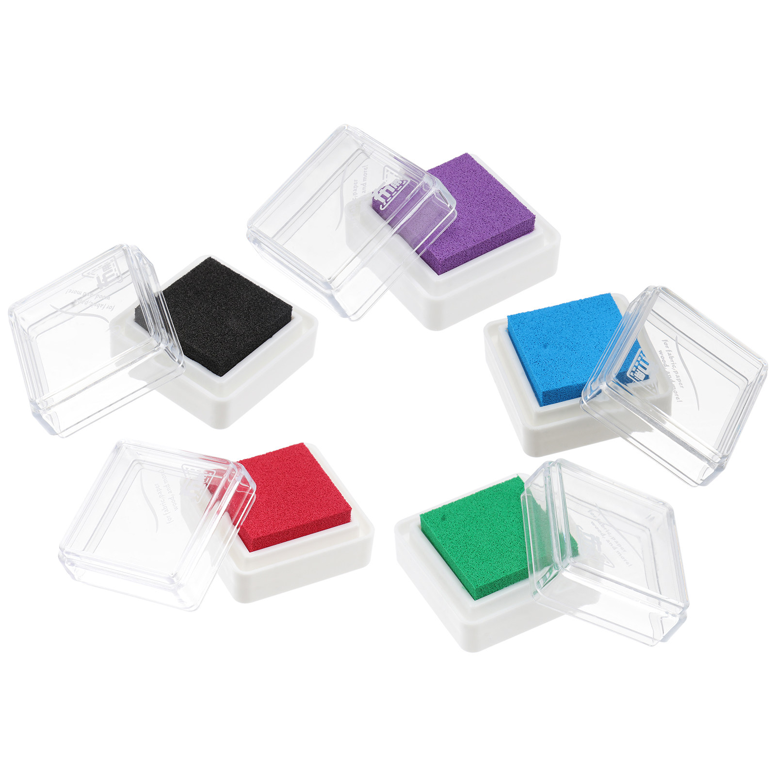 Quick Dry Ink Stamp Pads 5 Pac - Art And Craft For Nursery 评论和价格