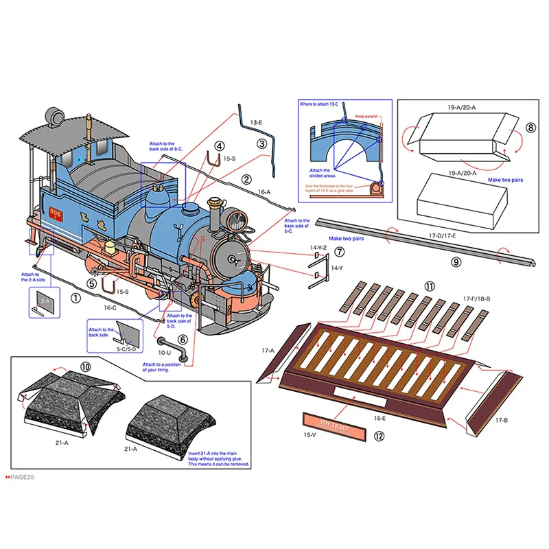 Classic Train Steam Locomotive - Art Craft Cardboard 评论和价格